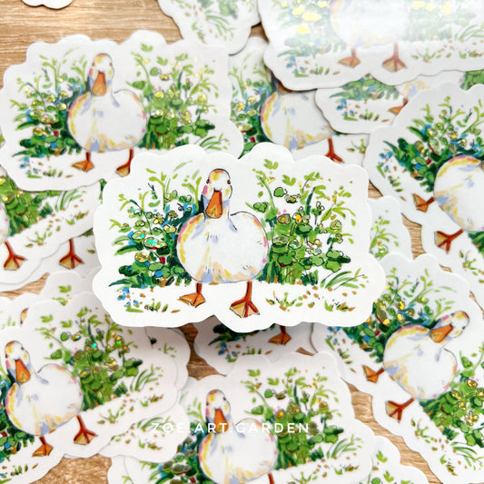 Cute Duckie Sticker- Glossy and Glitter Sticker