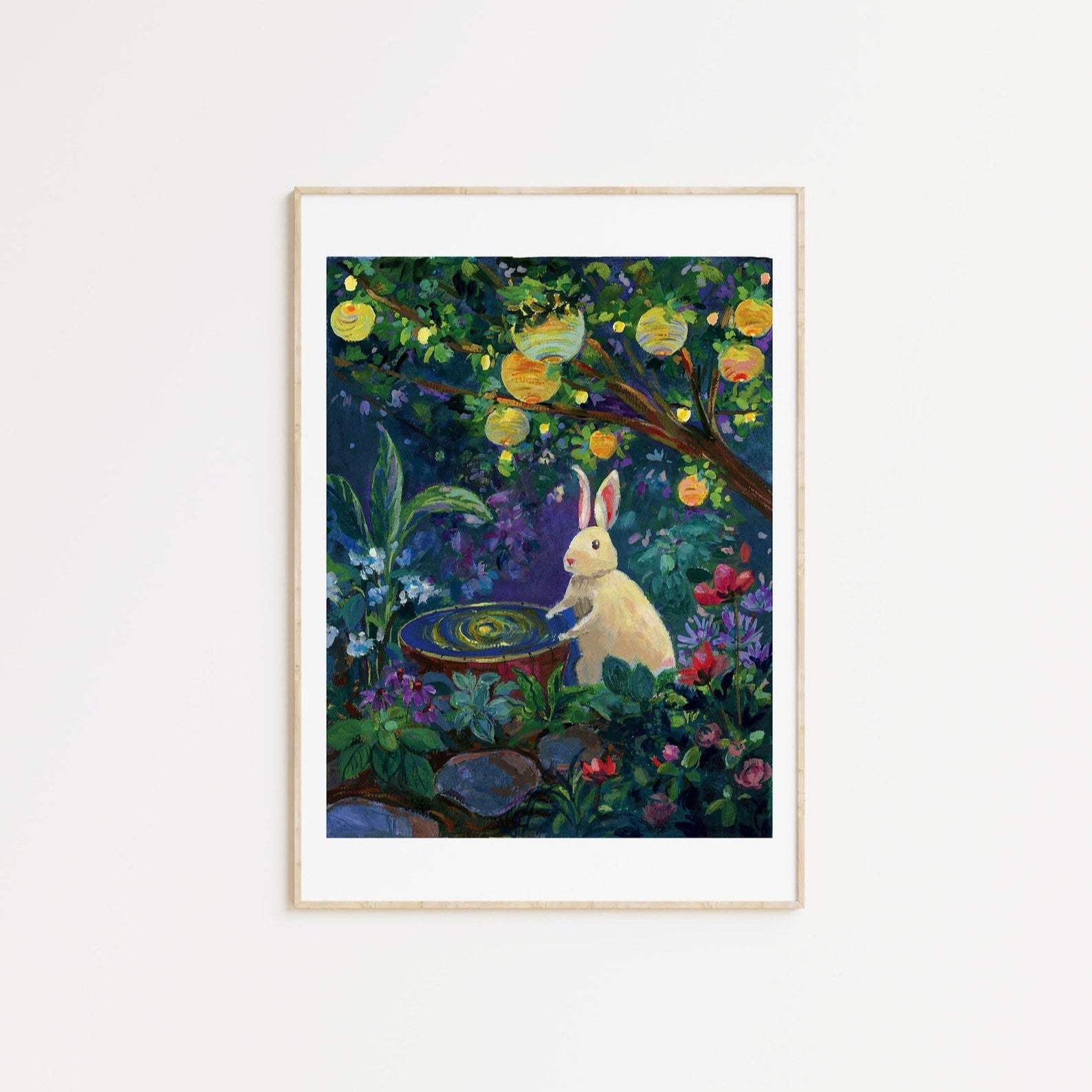 art_printzoe_art_gardengouache_painting