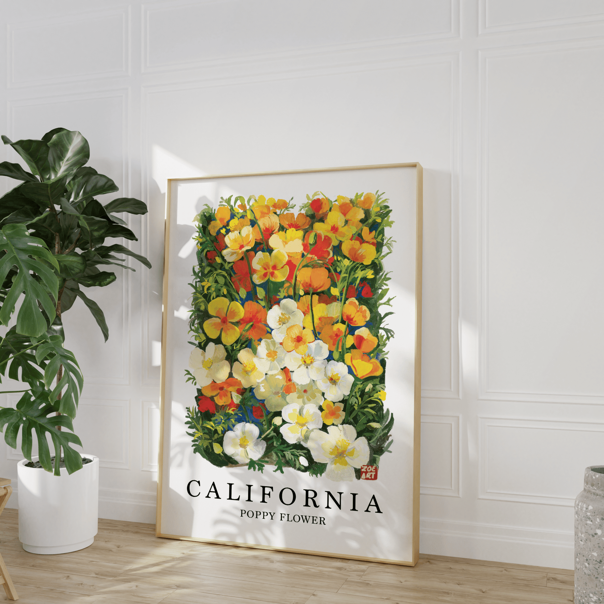art_printzoe_art_gardengouache_painting