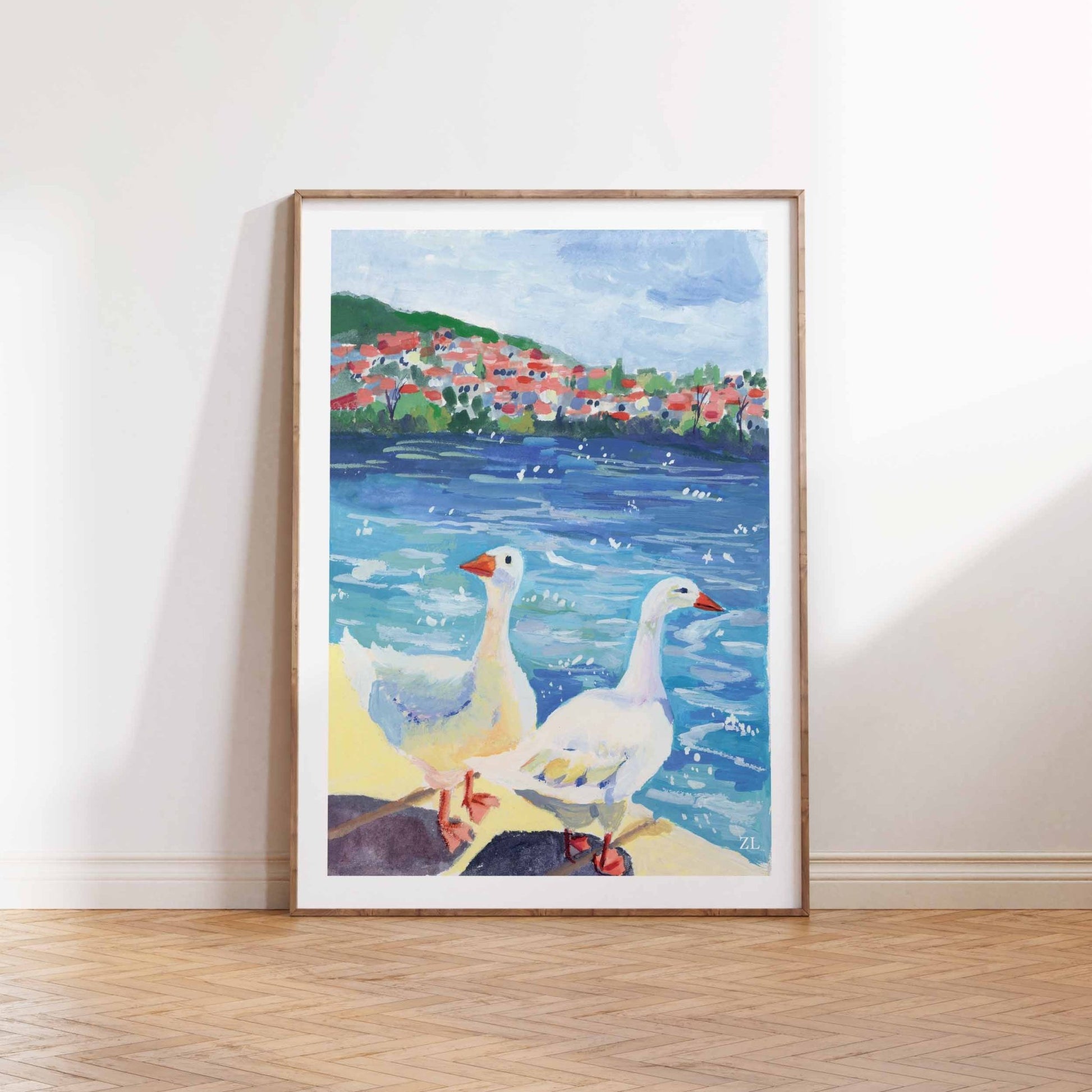 art_printzoe_art_gardengouache_painting