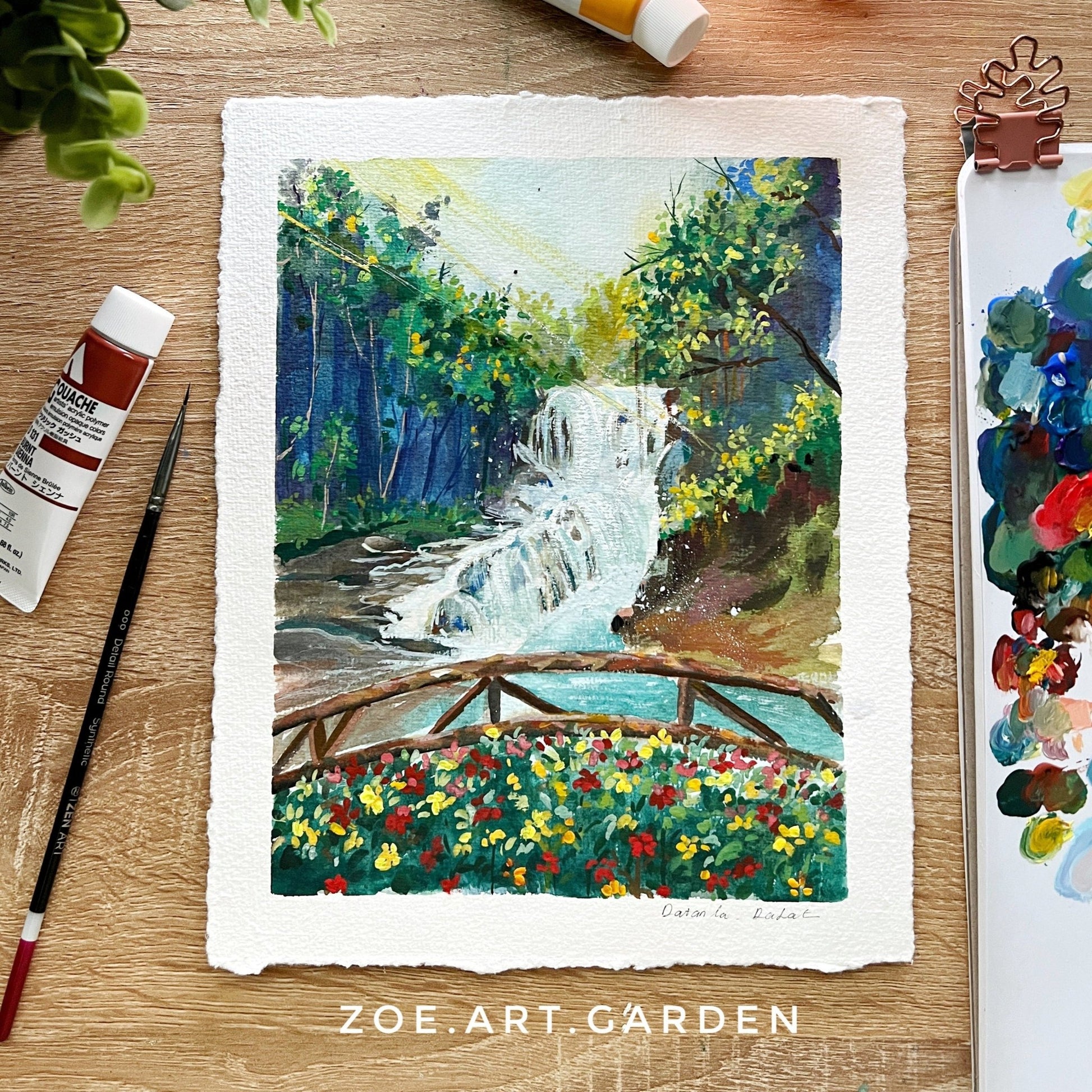 #art_print#zoe_art_garden##gouache_painting#