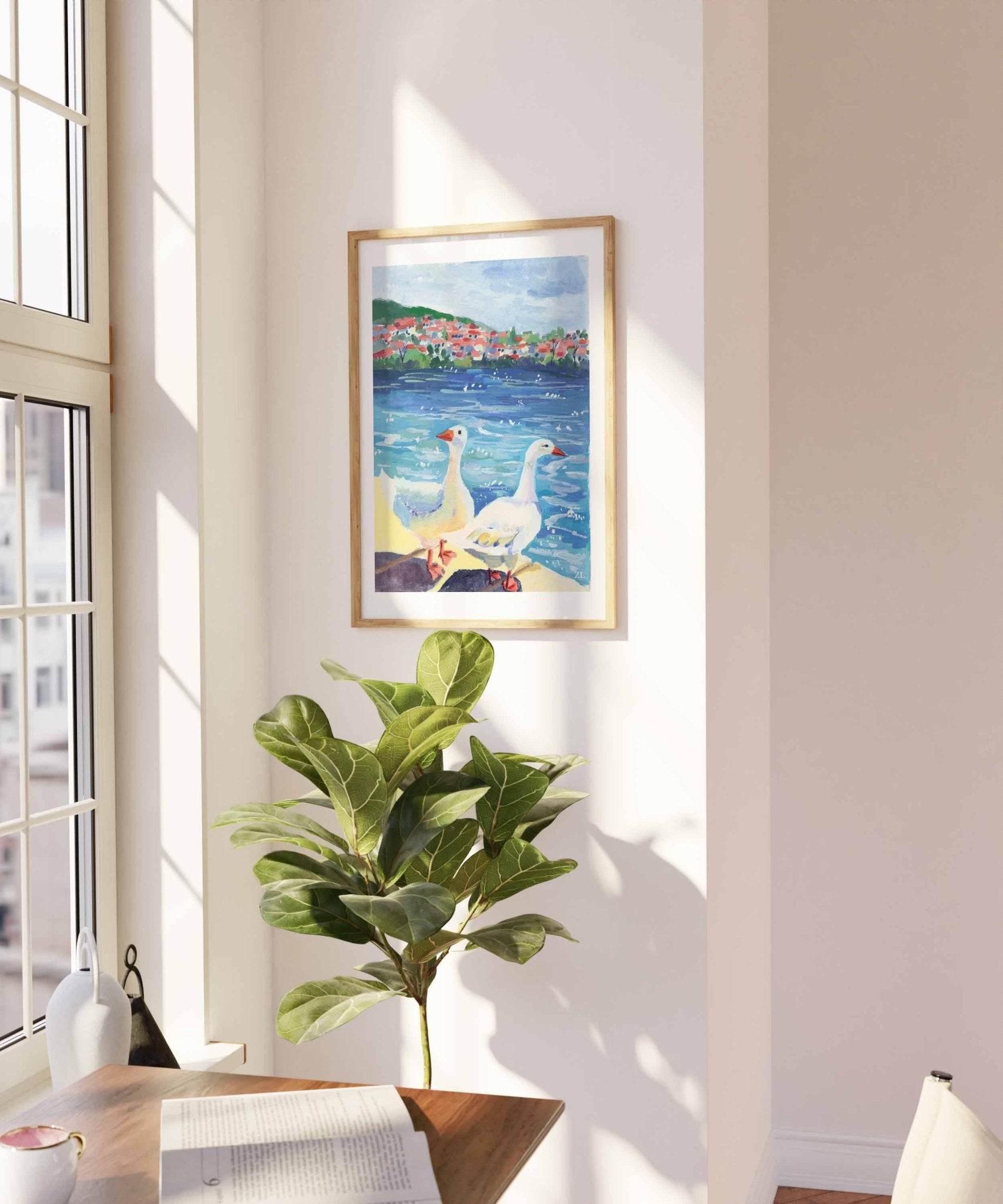 art_printzoe_art_gardengouache_painting