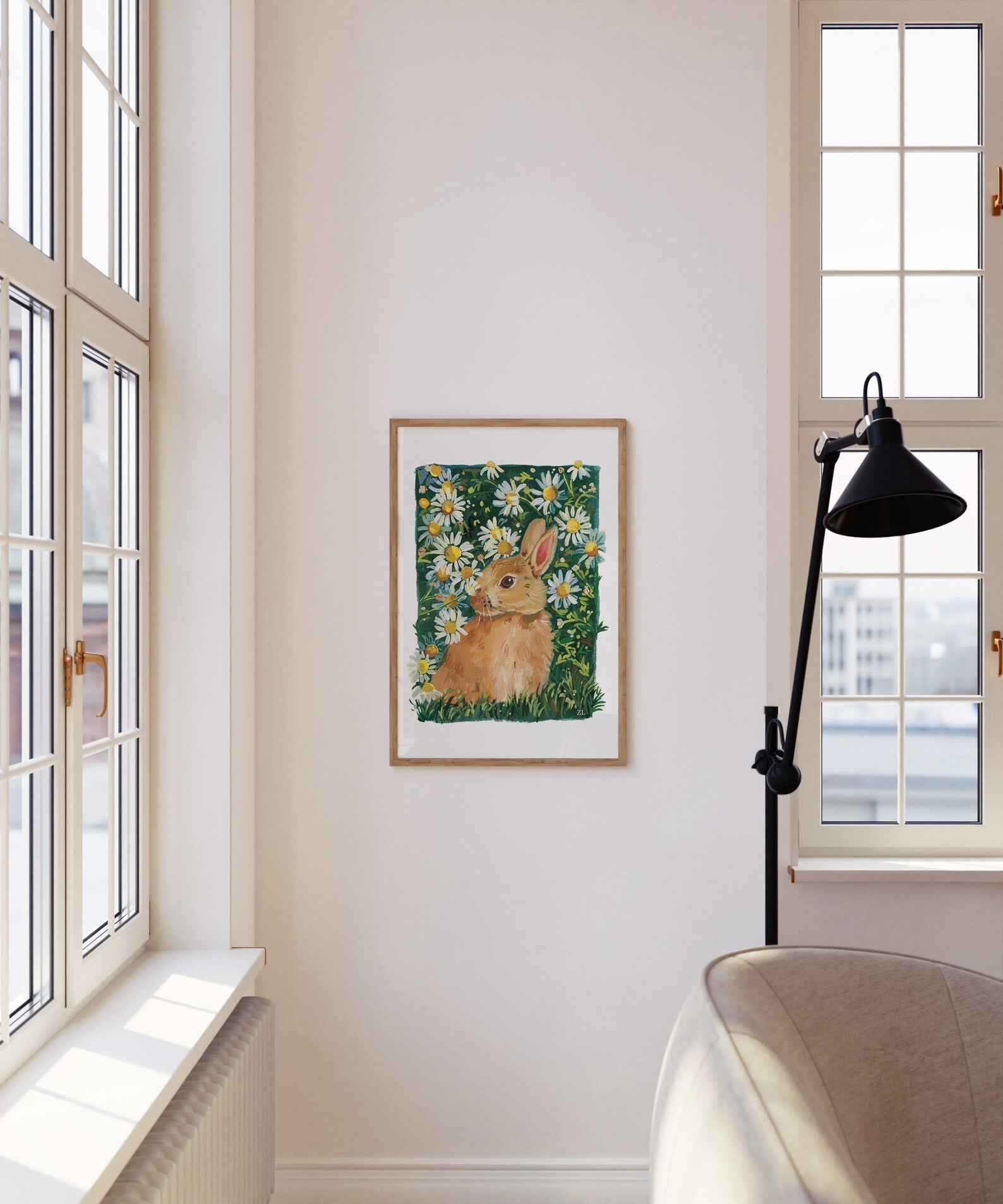art_printzoe_art_gardengouache_painting
