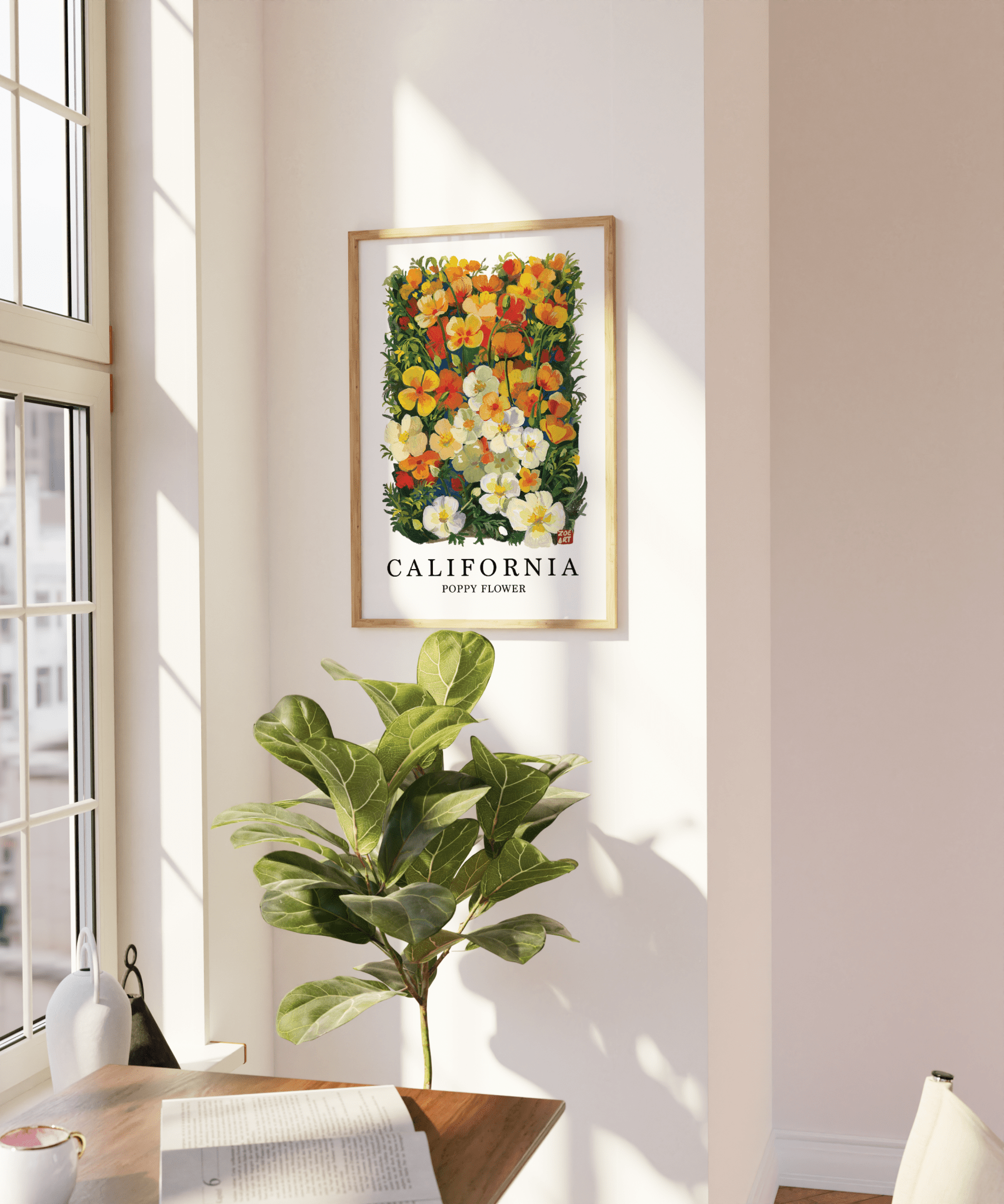 art_printzoe_art_gardengouache_painting
