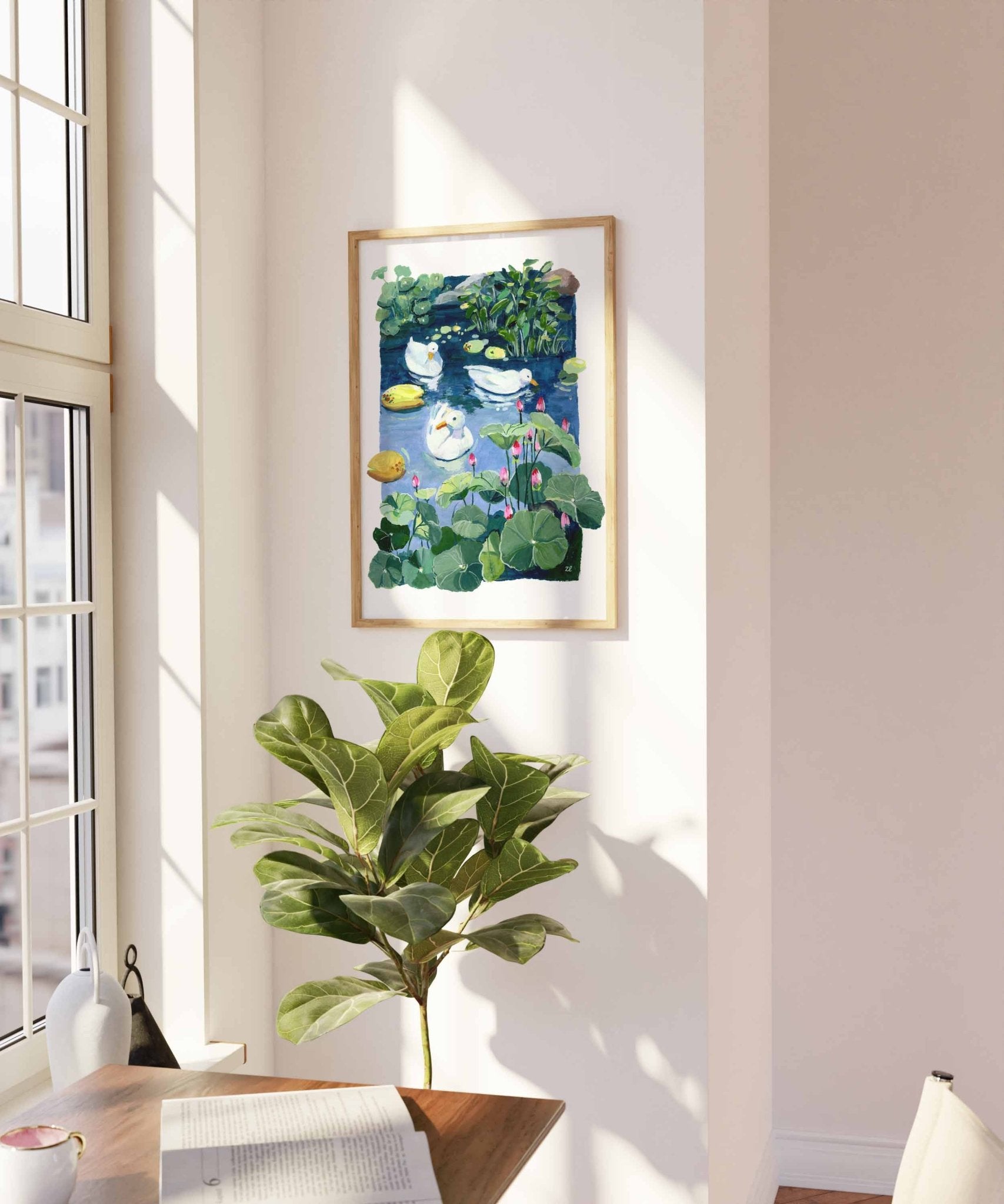 art_printzoe_art_gardengouache_painting