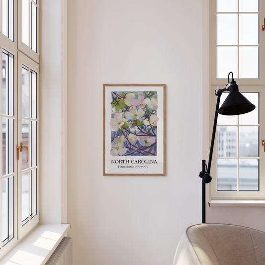 Dogwood Blossom Art Print – North Carolina State Flower