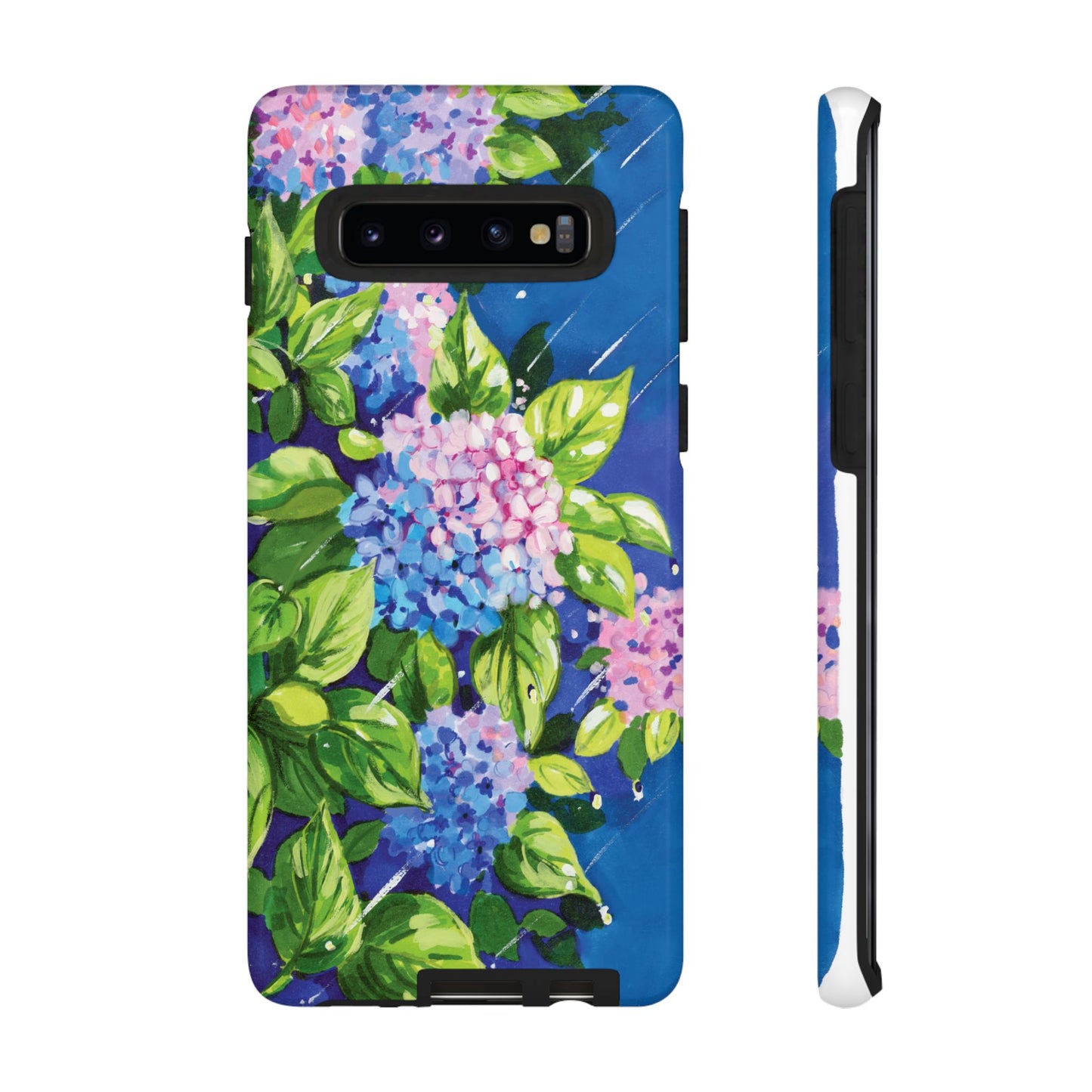 Hydrangeas Flower in the rain- Tough Phone Cases