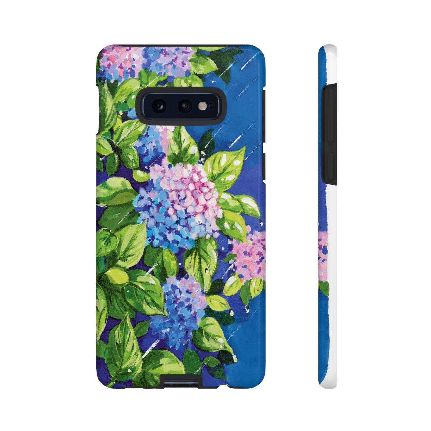 Hydrangeas Flower in the rain- Tough Phone Cases