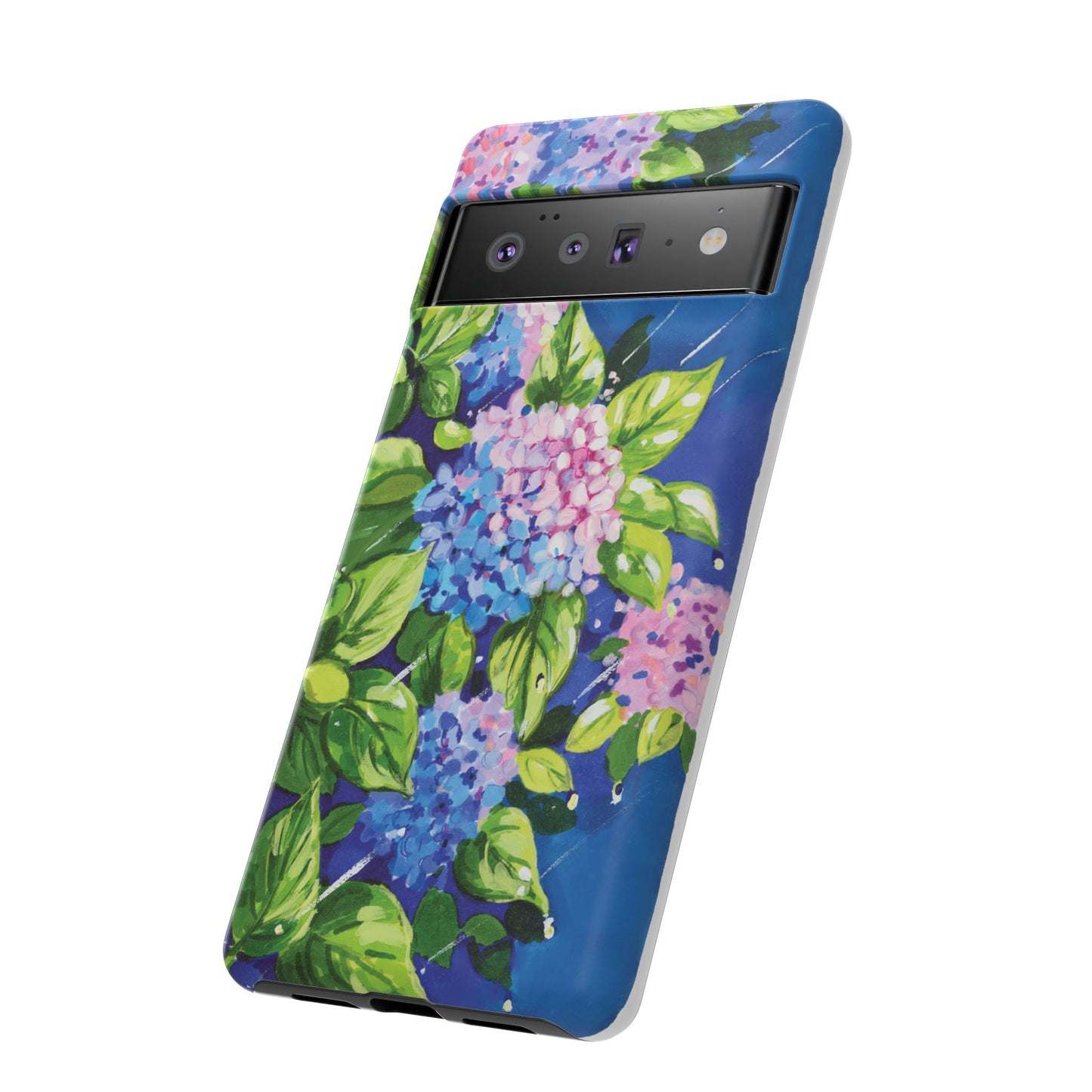 Hydrangeas Flower in the rain- Tough Phone Cases