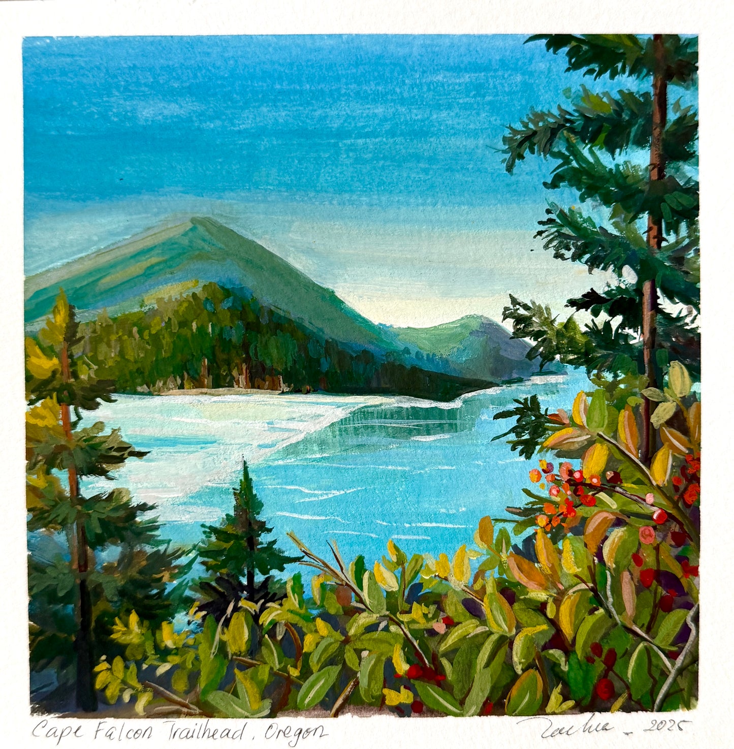 Custom ORIGINAL gouache painting from photo