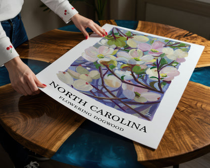 Dogwood Blossom Art Print – North Carolina State Flower