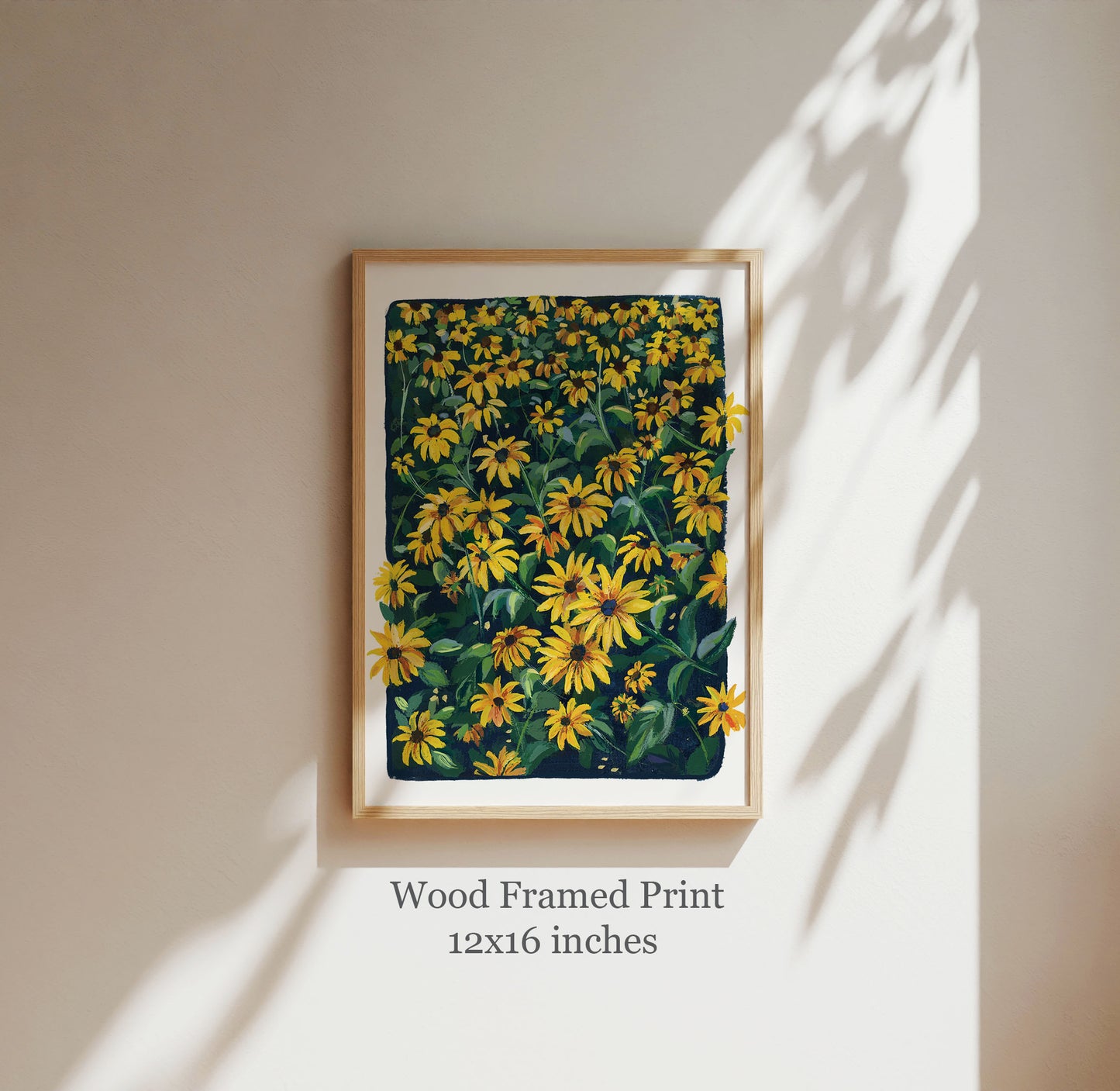 Yellow Wildflower Wall Art- Black-Eyed Susan art print