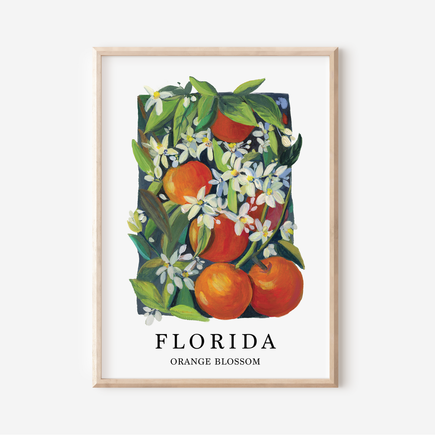 Florida Orange Blossom Art Print – State Flower Series