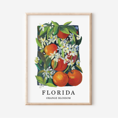 Florida Orange Blossom Art Print – State Flower Series