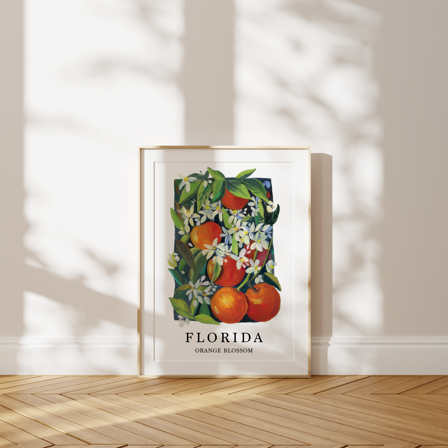 Florida Orange Blossom Art Print – State Flower Series