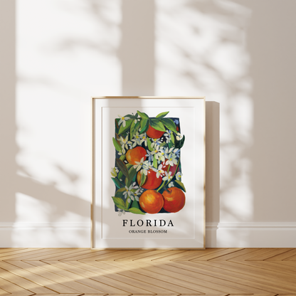 Florida Orange Blossom Art Print – State Flower Series