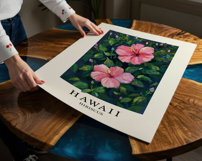 Hawaii Hibiscus – State Flower Poster
