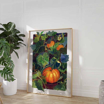 art_printzoe_art_gardengouache_painting