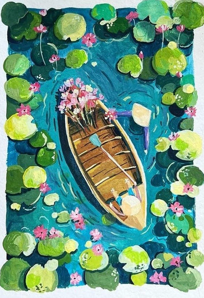 #art_print#zoe_art_garden##gouache_painting#