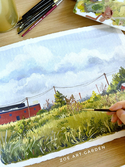 #art_print#zoe_art_garden##gouache_painting#