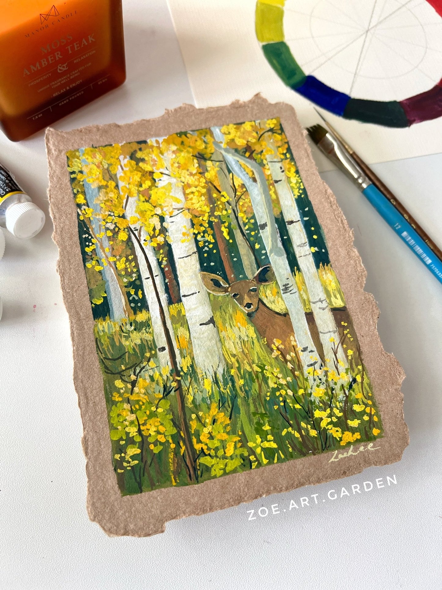 art_printzoe_art_gardengouache_painting