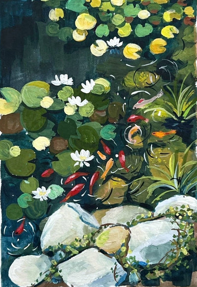 #art_print#zoe_art_garden##gouache_painting#