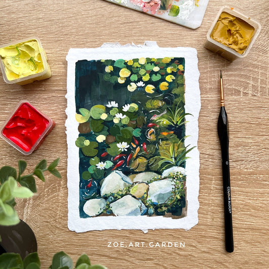 #art_print#zoe_art_garden##gouache_painting#