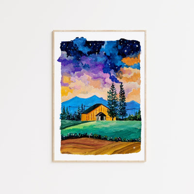 #art_print#zoe_art_garden##gouache_painting#