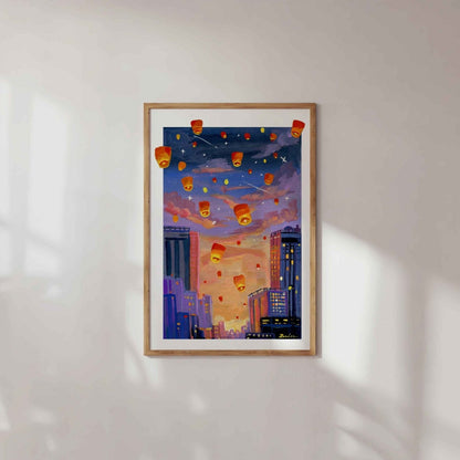 Golden hour- Lanterns Series No.2- Wall art print