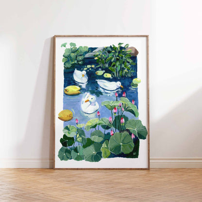 art_printzoe_art_gardengouache_painting