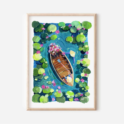 waterlilies pond painting