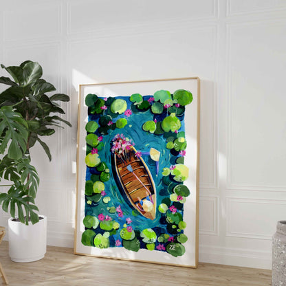 waterlilies pond painting