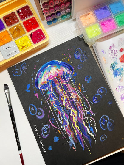 #art_print#zoe_art_garden##gouache_painting#