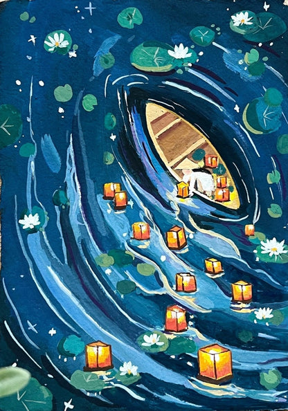 #art_print#zoe_art_garden##gouache_painting#