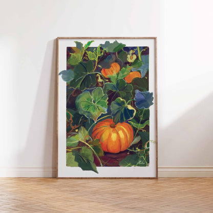 art_printzoe_art_gardengouache_painting