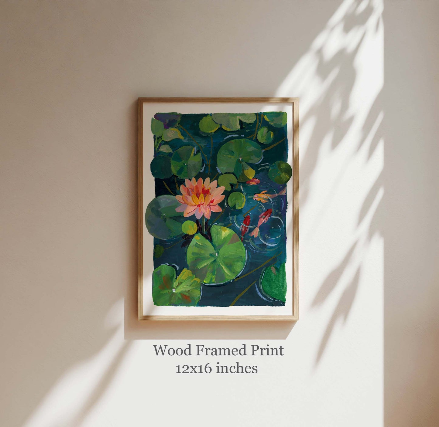 Lotus pond Study I- Nature Wall Art Print