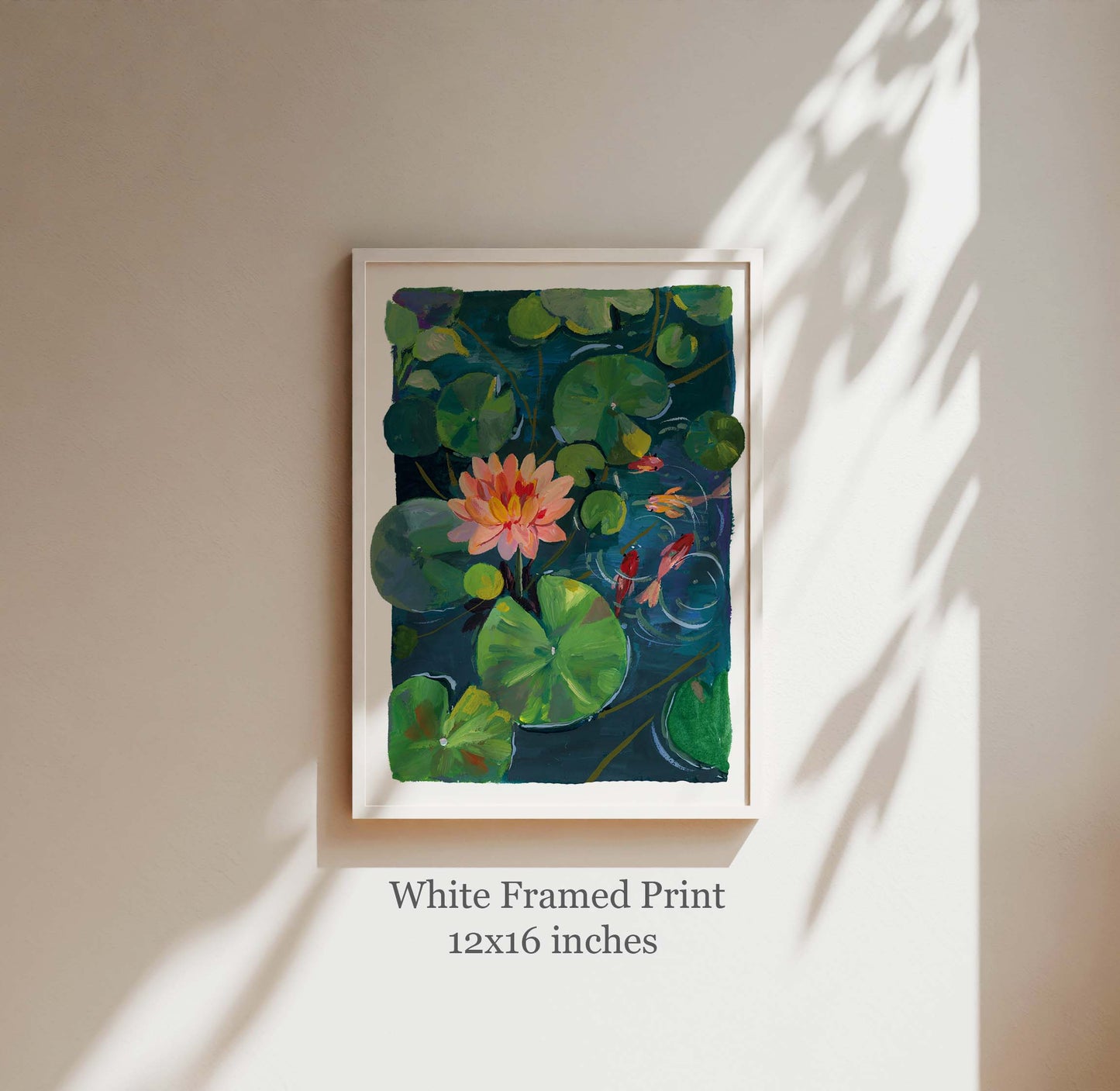 Lotus pond Study I- Nature Wall Art Print