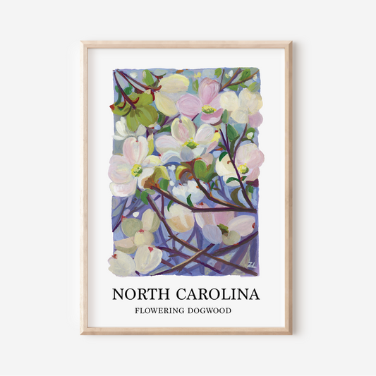 Dogwood Blossom Art Print – North Carolina State Flower