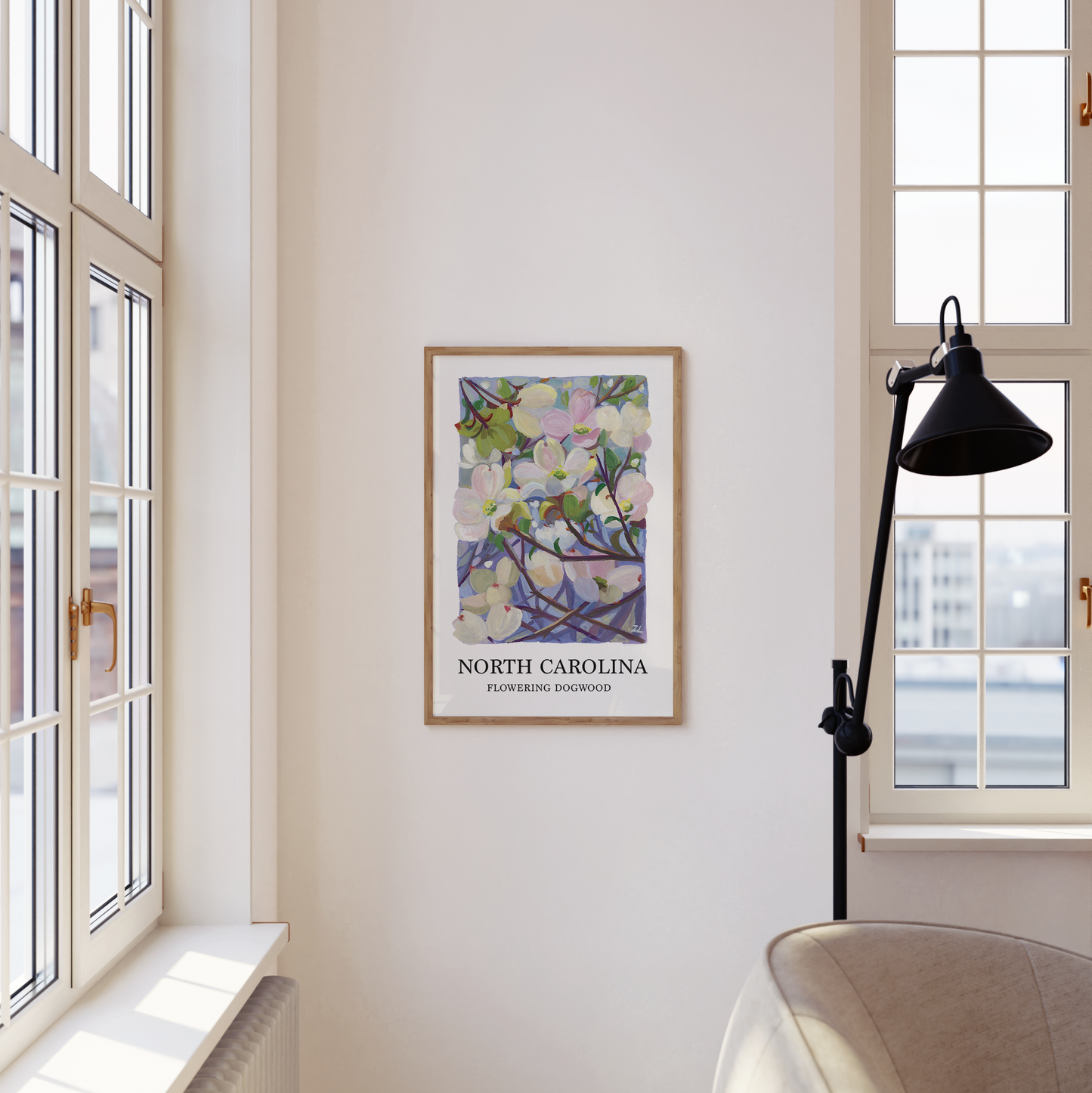 Dogwood Blossom Art Print – North Carolina State Flower