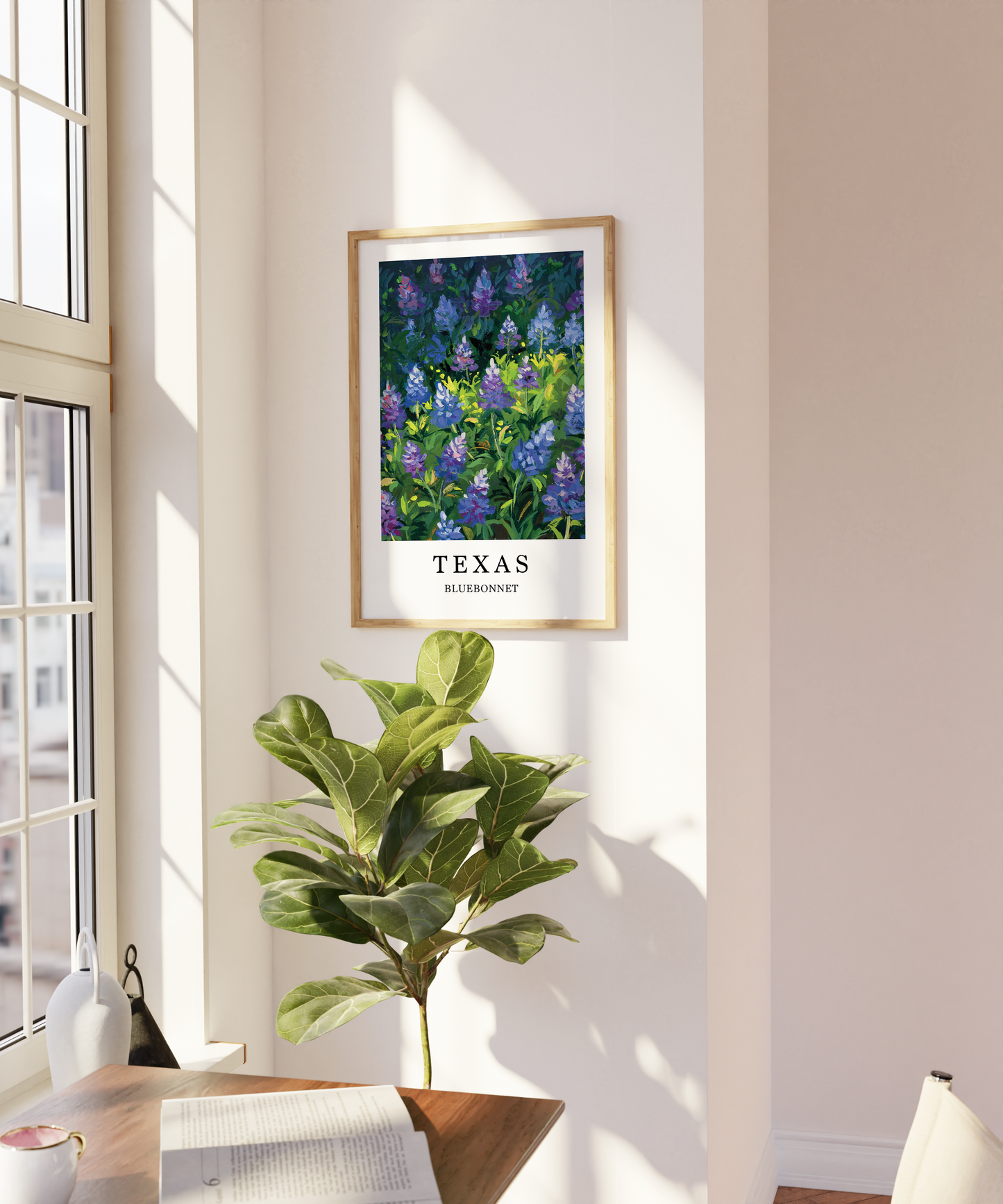 Texas Bluebonnet Art Print – State Flower Series