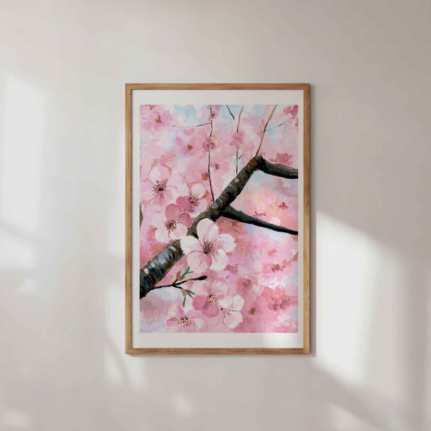 Cherry Blossom Art Print- Cotton Candy