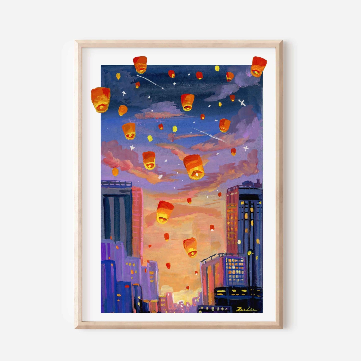 Golden hour- Lanterns Series No.2- Wall art print