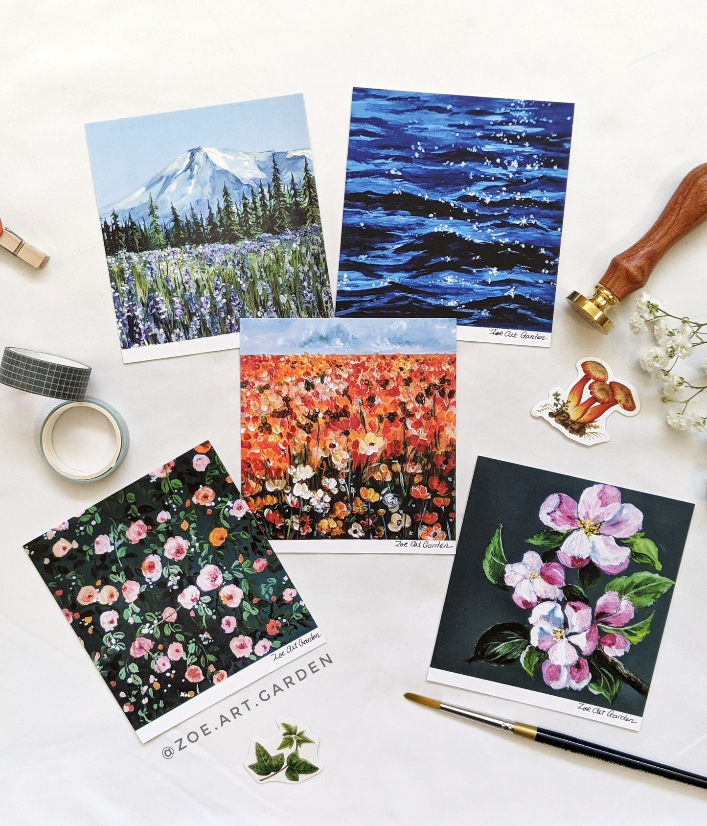 Spring Collection Square Art prints
